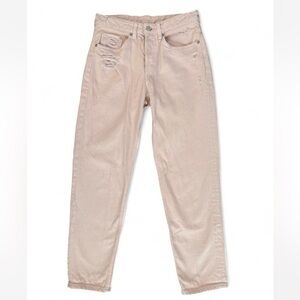 &Denim Powder Pink Boyfriend Jeans
